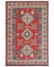 4x6 Red Kuba Afghan Hand Knotted Wool Area Rug